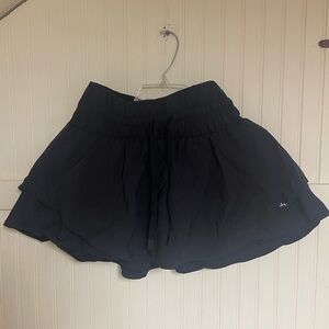 NEW JoyLab Black Ruched Skirt With Shorts Underneath size Small.